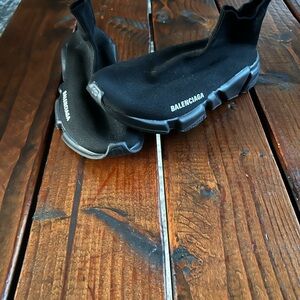 Balenciaga Black Sock-Style Sneakers